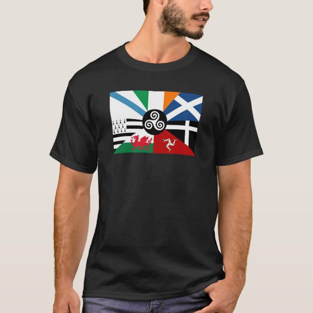 Camiseta Bandera combinada de 7 naciones celtas (Anverso)