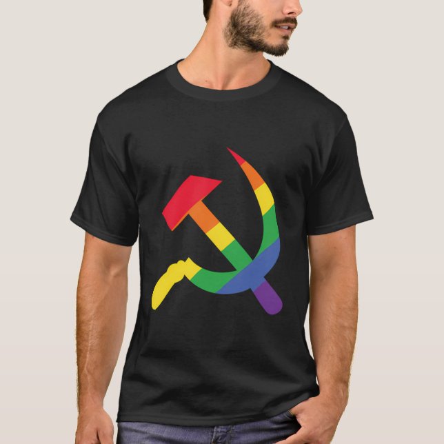 Camiseta Bandera Comunista De La Unión Soviética Martillo Y (Anverso)