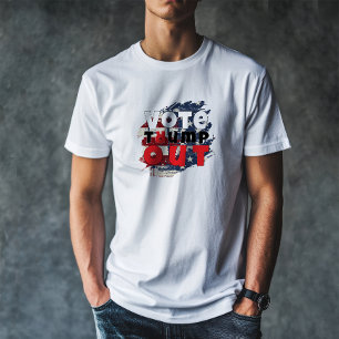 Camiseta Bandera con eslogan de protesta anti-Trump