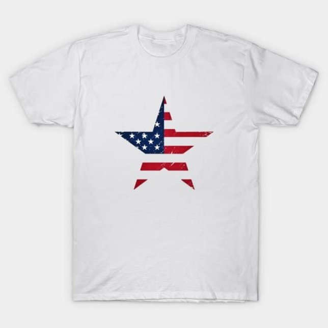 Camiseta Bandera con forma de Estrella Patriótica de los Es (Subido por el creador)