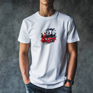 Camiseta Bandera con lema de protesta anti-Trump