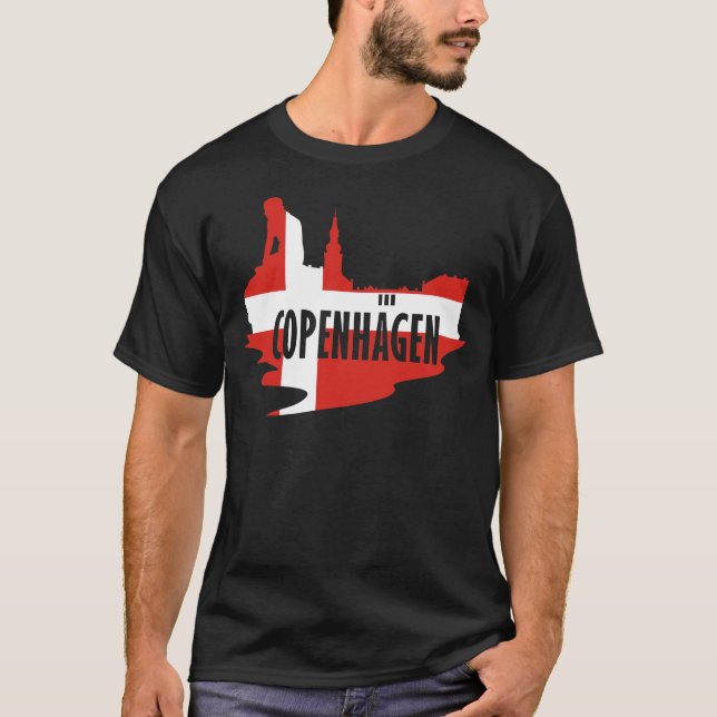 Camiseta Bandera Copenhague (Anverso)