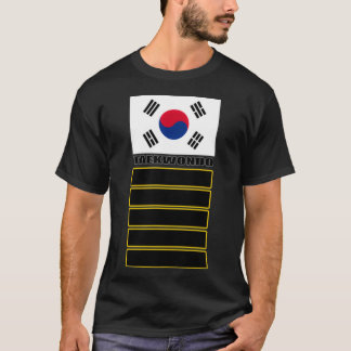 Camiseta Bandera coreana Taekwondo 5º Dan