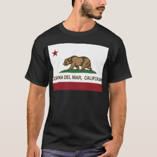 Camiseta bandera Corona del Mar de California