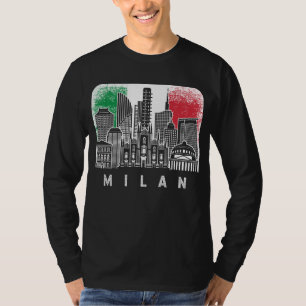 Camiseta Bandera cosmética de Milán Italia