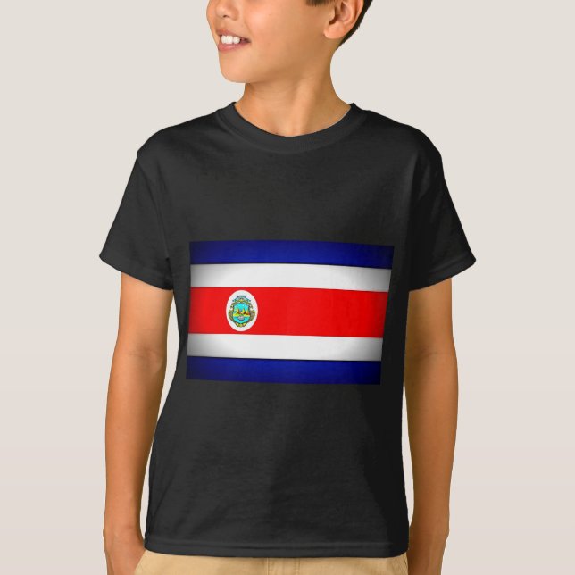 Camiseta Bandera costarricense estilizada (Anverso)