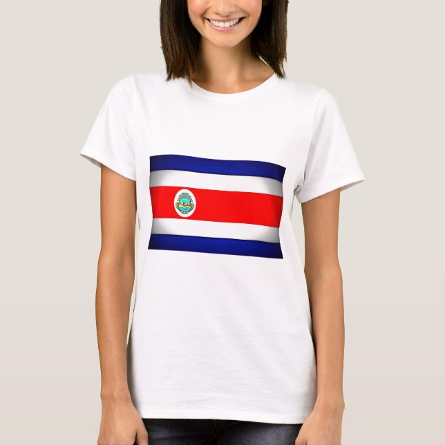 Camiseta Bandera costarricense estilizada (Anverso)