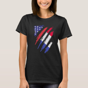 Camiseta Bandera Creada en Estados Unidos de América Patrio