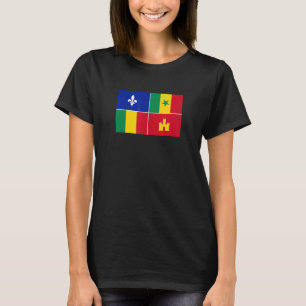 Camiseta Bandera criolla de Luisiana