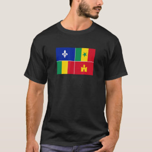 Camiseta Bandera criolla de Luisiana