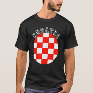 Camiseta Bandera croata Croacia Raíces croatas Hrvatska Cro