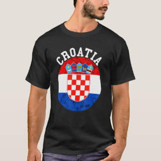 Camiseta Bandera croata Croacia Raíces croatas Hrvatska Cro