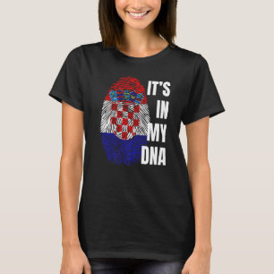 Camiseta Bandera croata de Adn huellas digitales Croacia