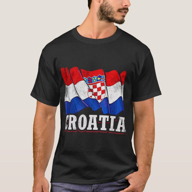 Camiseta Bandera croata de Croacia (Anverso)