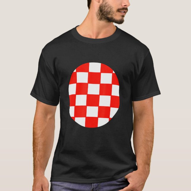 Camiseta Bandera croata Raíces croatas Hrvatska Pri Croata (Anverso)