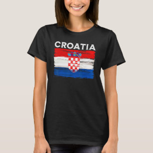 Camiseta Bandera croata vintage