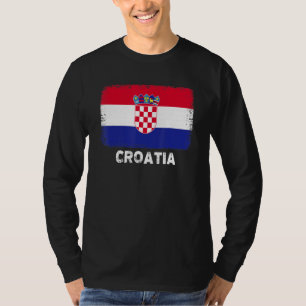 Camiseta Bandera croata vintage de Croacia