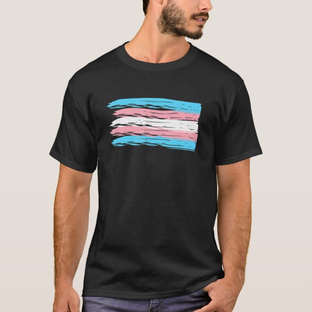 Camiseta Bandera Csd del Orgullo Transgénero (Anverso)
