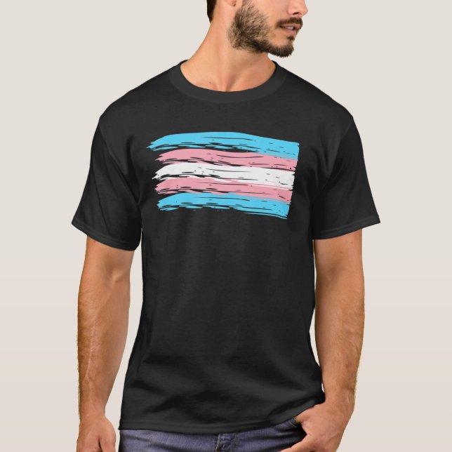 Camiseta Bandera Csd del Orgullo Transgénero (Anverso)
