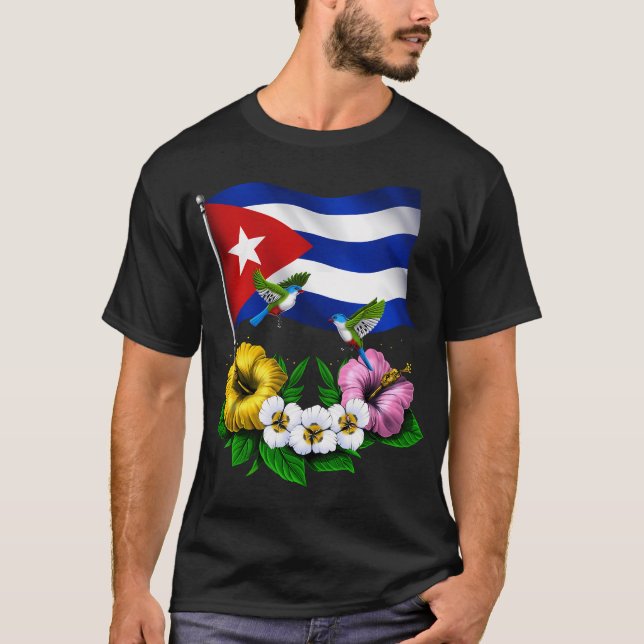 Camiseta Bandera Cubana (Anverso)