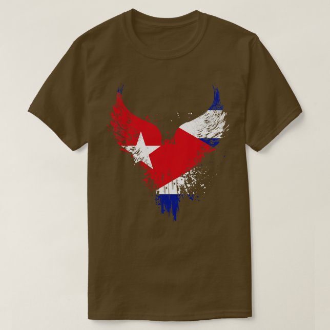 Camiseta Bandera cubana (Diseño del anverso)