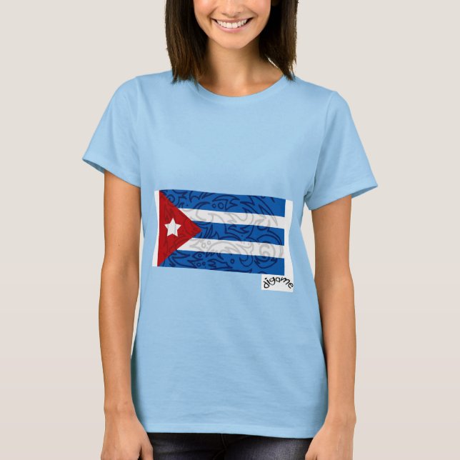 Camiseta Bandera cubana (Anverso)