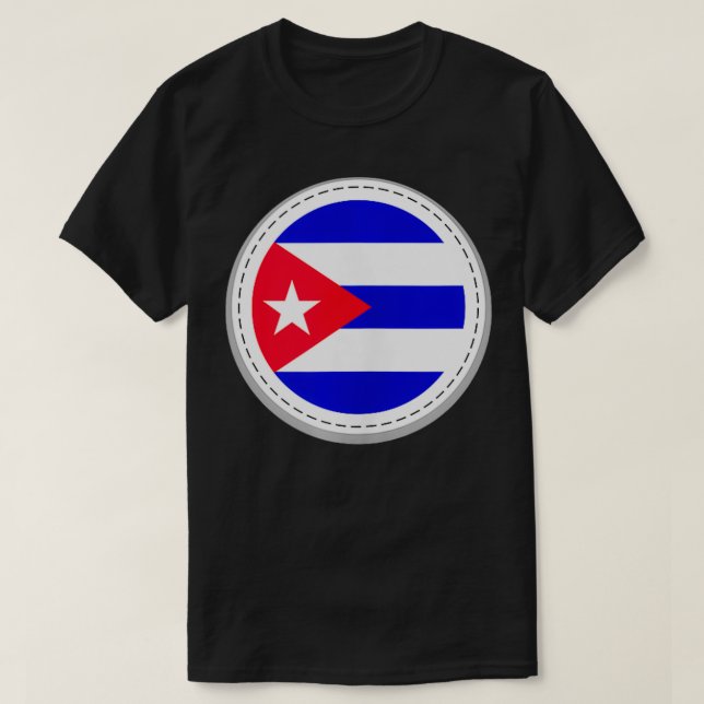 Camiseta Bandera cubana (Diseño del anverso)