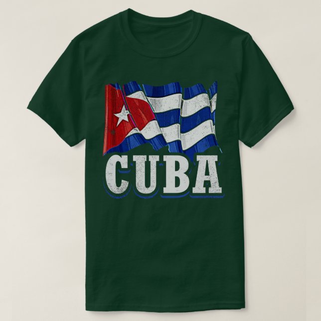 Camiseta Bandera cubana 1 (Diseño del anverso)