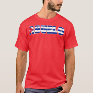 Camiseta Bandera cubana Abuelo Tee para abuelo hispano 