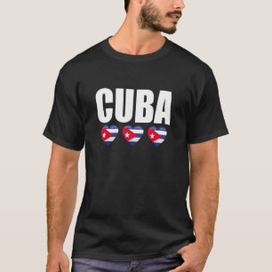 Camiseta Bandera Cubana Antigua Cuba