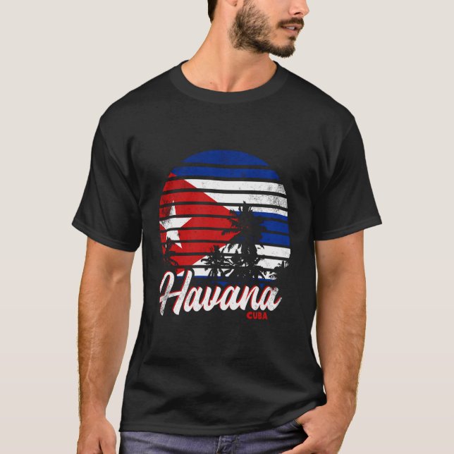 Camiseta Bandera cubana de La Habana (Anverso)