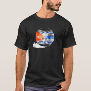 Camiseta Bandera cubana del béisbol vintage