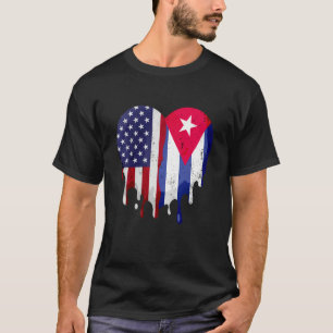 Camiseta Bandera cubana del Mes de la Herencia Cubana Ameri