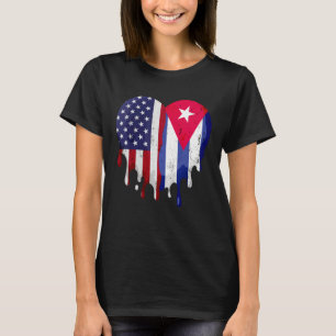 Camiseta Bandera cubana del Mes de la Herencia Cubana Ameri
