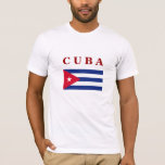 Camiseta Bandera cubana, diseño popular<br><div class="desc">Bandera cubana,  diseño popular</div>