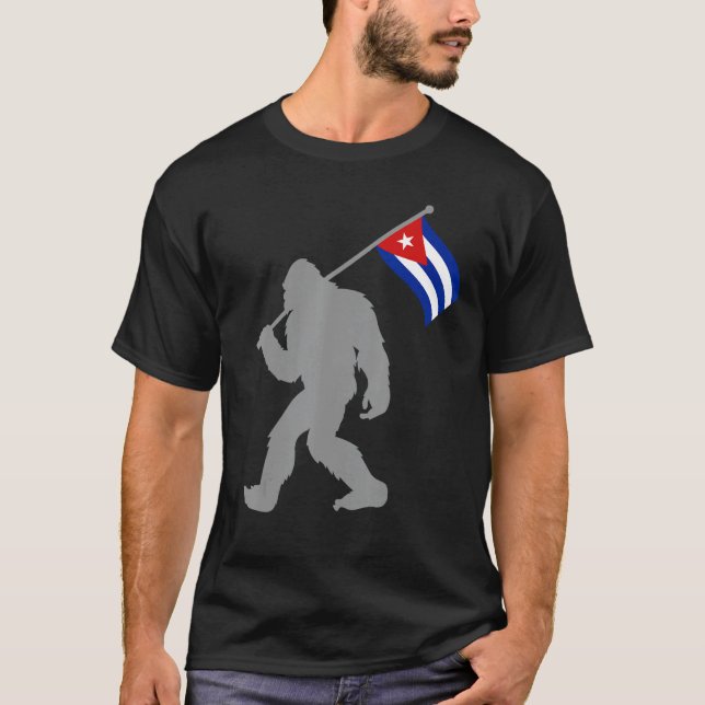 Camiseta Bandera cubana en bandera cubana (Anverso)