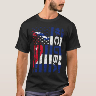 Camiseta Bandera cubana norteamericana Cuba Orgullo estadou