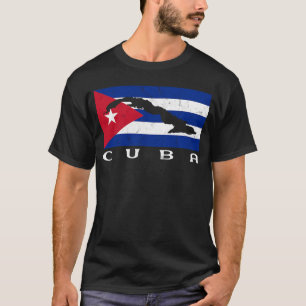 Camiseta Bandera cubana Orgullo cubano viaja orgullosa Cuba