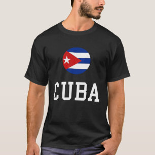 Camiseta Bandera cubana Orgullo cubano viaja orgullosa Cuba