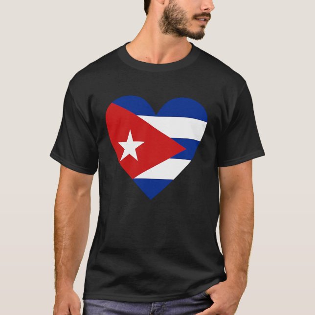 Camiseta Bandera cubana Orgullo cubano viaja orgullosa Cuba (Anverso)