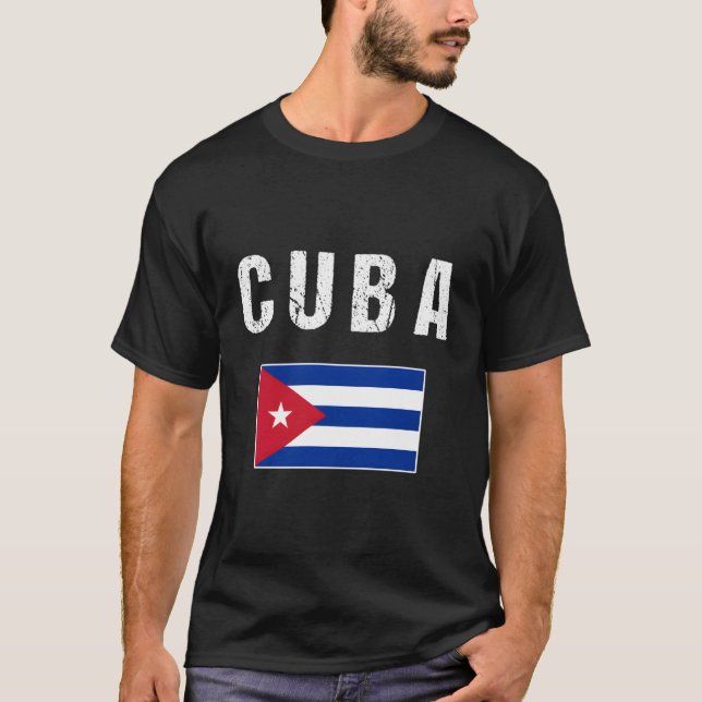 Camiseta Bandera cubana para (Anverso)