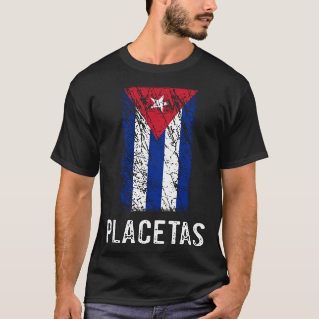 Camiseta Bandera Cubana Placetas Orgullo Cubano Pullover Ho (Anverso)