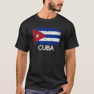 Camiseta Bandera Cubana Regalo Vintage Hecho En Cuba 
