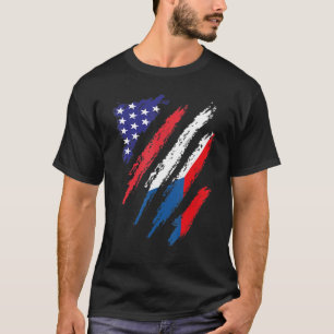 Camiseta Bandera cultivada de los Estados Unidos de América