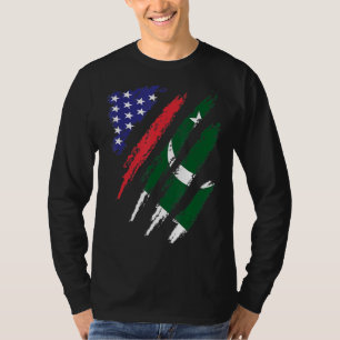 Camiseta Bandera cultivada de Pakistán Patrimonio de la Hum