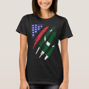 Camiseta Bandera cultivada de Pakistán Patrimonio de la Hum