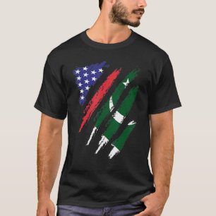 Camiseta Bandera cultivada de Pakistán Patrimonio de la Hum