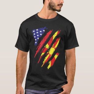 Camiseta Bandera cultivada en Estados Unidos de Macedonia P