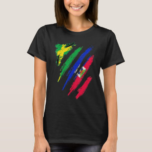 Camiseta Bandera cultivada en Estados Unidos Haití USA Mes 