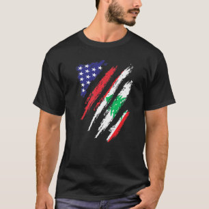 Camiseta Bandera cultivada en Estados Unidos Líbano Patriot